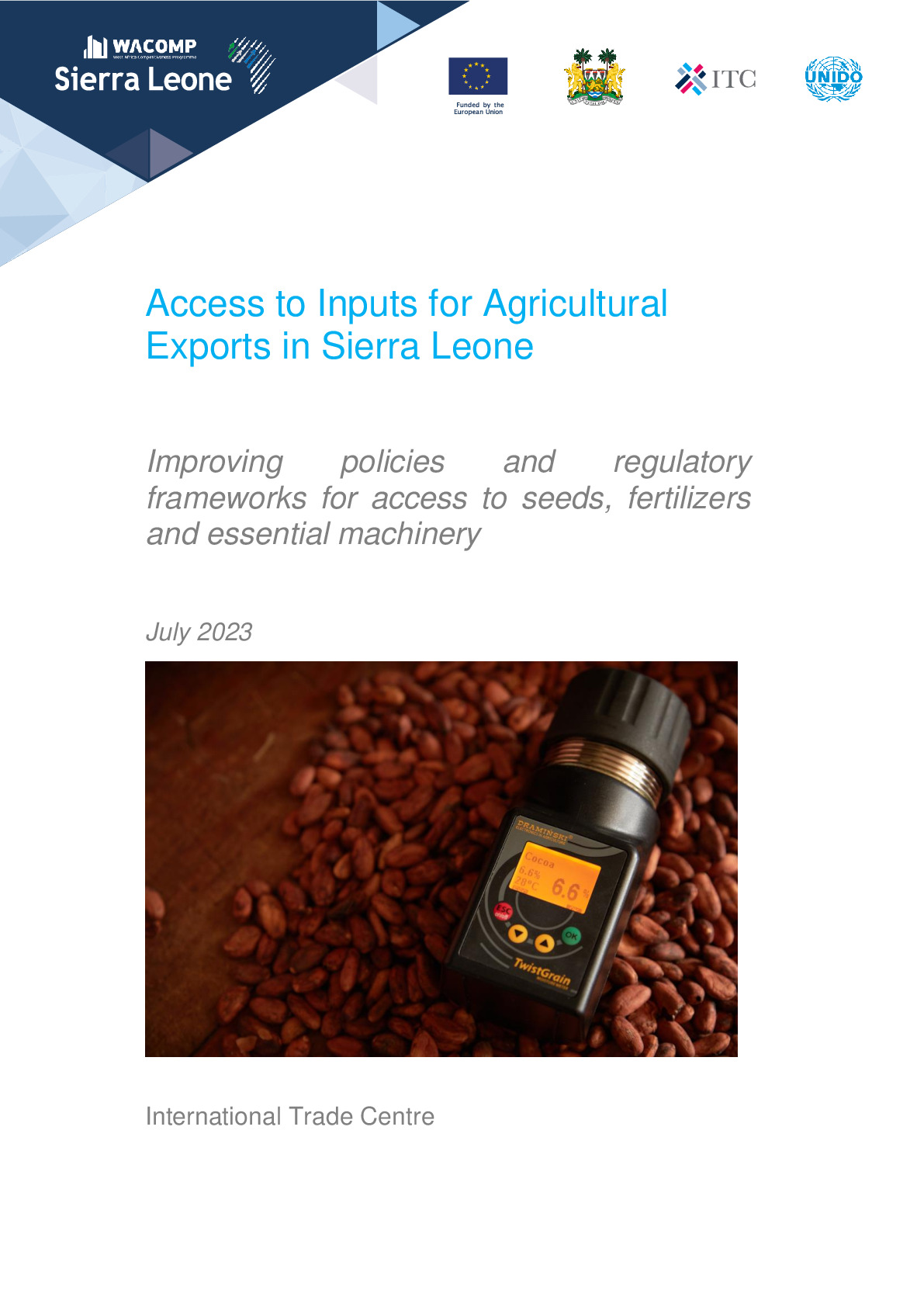 Policy paper - Access to agri inputs in SL