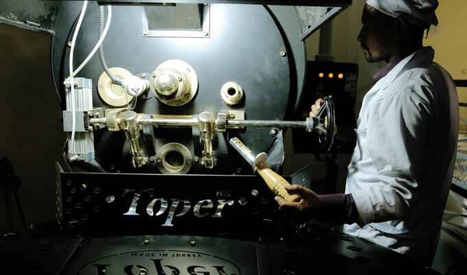 Ethiopian coffee roaster