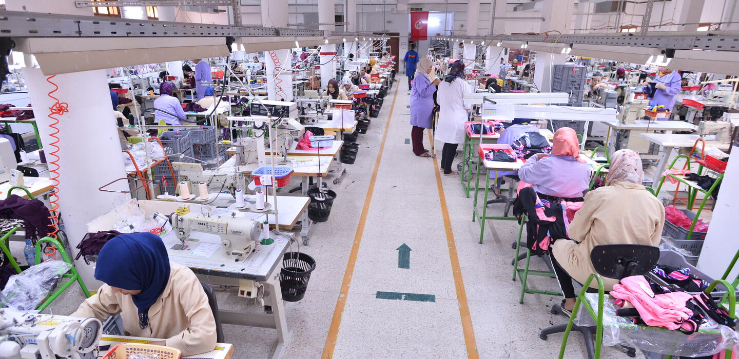Textiles and clothing factory in Tunisia