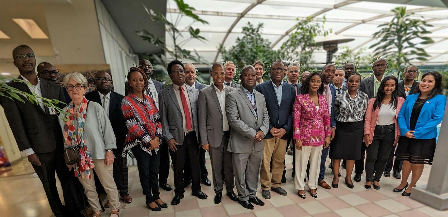 African trade experts stand for group photo